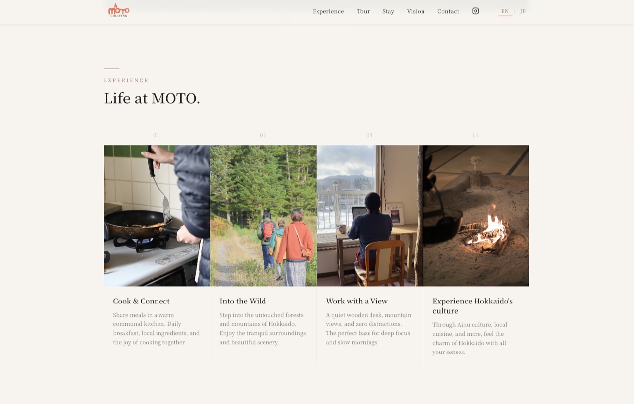 MOTO COLIVING PCサイト
